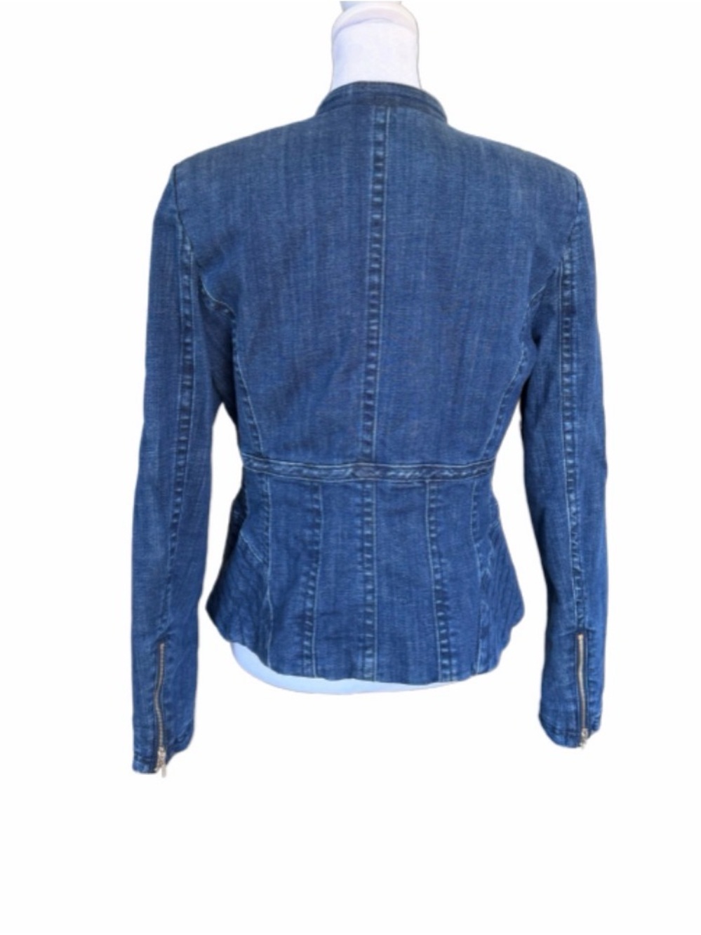 White House Black Market Denim Jacket - Picture 3 of 5